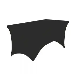 Чорне еластичне покриття для банкетного столу 200х90см | Banketnimebli.com.ua | czarny_180_prostokatny.jpg