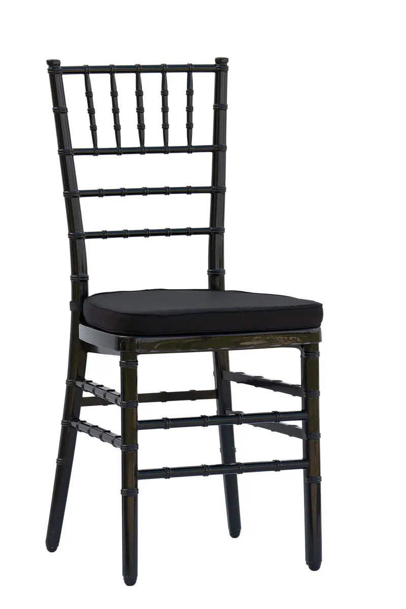 Тканинна подушка 40×40см для стільця Chiavari – чорна | Banketnimebli.com.ua | chiavari-czarne_8181-1webp