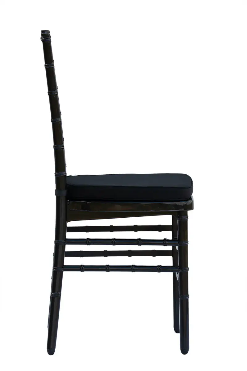 Тканинна подушка 40×40см для стільця Chiavari – чорна | Banketnimebli.com.ua | chiavari-czarne_8183-1webp