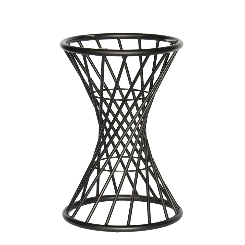 Лофт стіл для кафе круглий ажурний fi68cm 0399-ARP дуб сонома | Banketnimebli.com.ua | postument-azurowy_9844-4webp