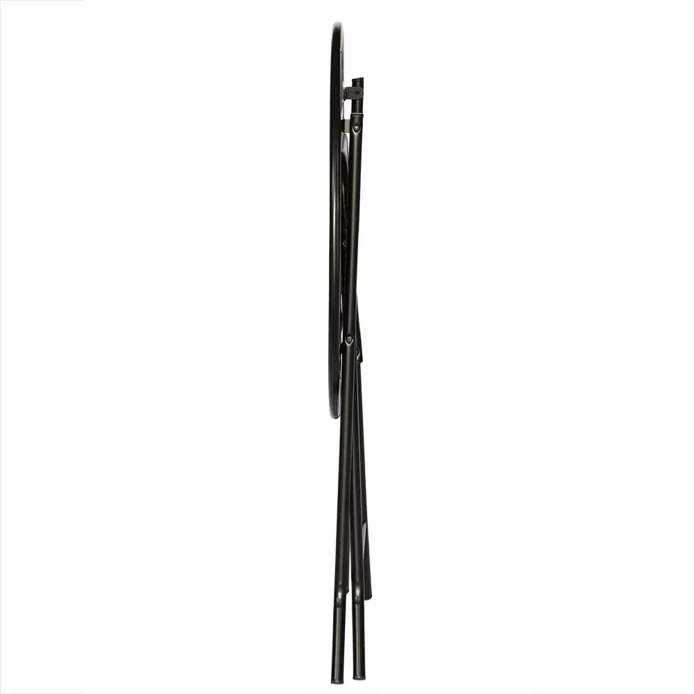 Розкладний садовий стіл чорний Fi60cm Black Premium | Banketnimebli.com.ua | stolik-skladany-czarny_9831-1webp